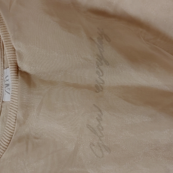 Zara Girl's Mesh Cover Top - Picture 3 of 5